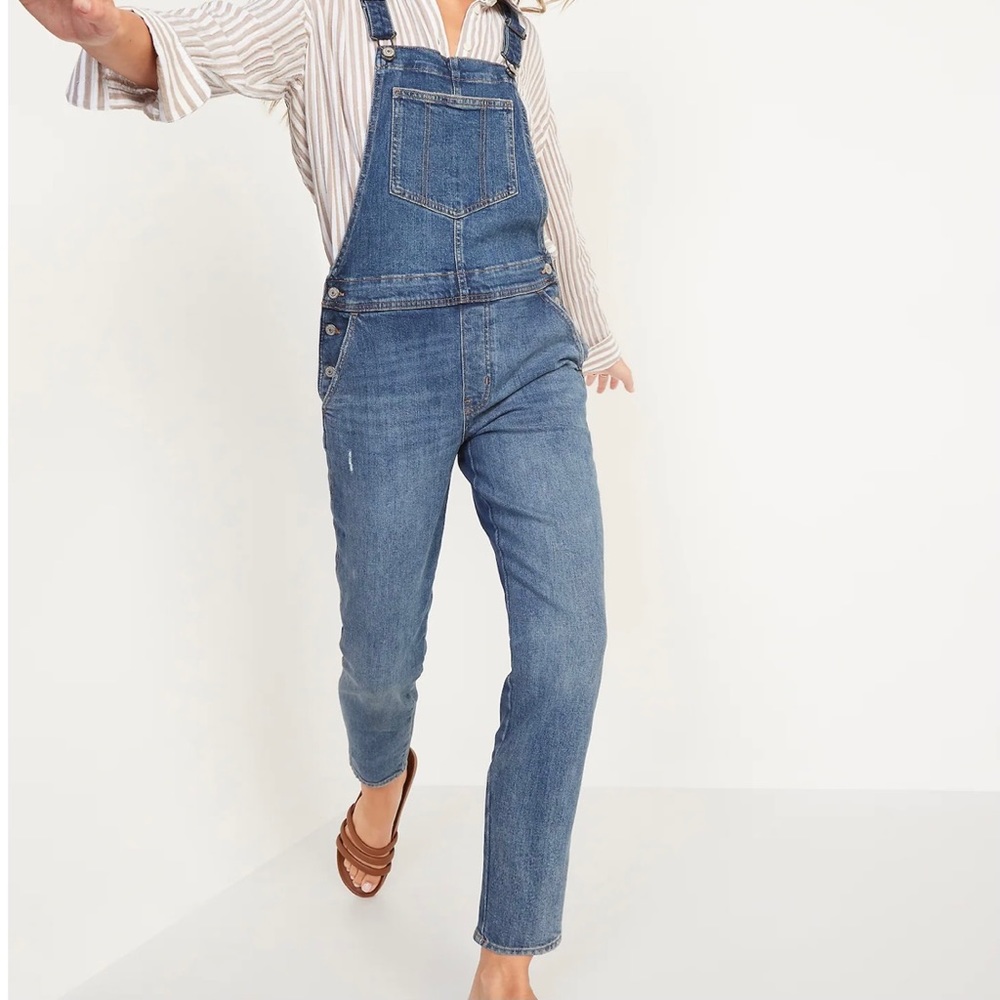 OLD NAVY Slightly Distressed Bib Overalls Size 10T